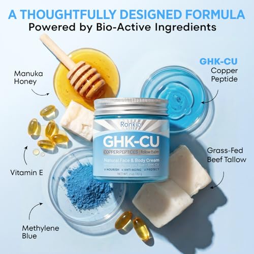 GHK-Cu Peptide Face Moisturizer for Dry Sensitive Skin - 2oz