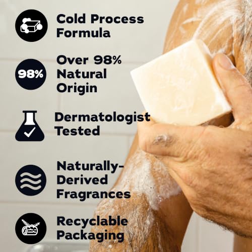 High Tide Reserve Men's Natural Cold Process Bar Soap 5oz - 10 Pack - Dr. Squatch Variation