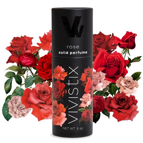 Solid Rose Scent Perfume Stick - Travel-Friendly, Paraben-Free, Made in USA