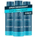 Oars + Alps Aluminum-Free Whole Body Deodorant Spray - Fresh Ocean Splash, 3.4oz 3 Pack