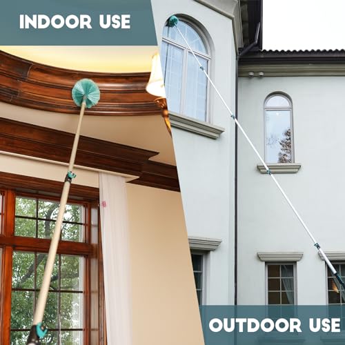 Lake Blue 24FT High Reach Cobweb Duster with 6-24Ft Telescopic Aluminum Pole