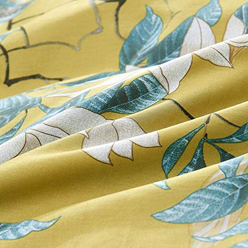 King Size Floral Bird Duvet Cover Set - Ultra Soft Cotton Bedding with Zipper & Ties - Variation: King / 00 - Floral & Bird