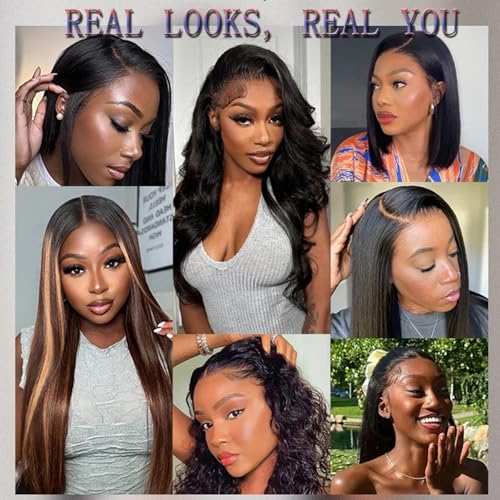 Deep Wave Lace Front Wig 13x6 Human Hair Curly Water Wave 200% Density for Women