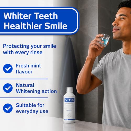 Whitening Mouthwash for Teeth Brightening & Enamel Protection 500ml