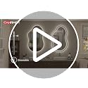 Cloud-Shaped Backlit LED Vanity Mirror with Lights - 36x24 Inches, Cloud Variation