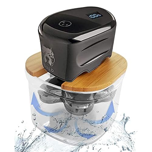 FitSand Bamboo Shaver Rinse Stand Compatible with Skull Shaver Pitbull Gold PRO GX5 Head and face Shaver