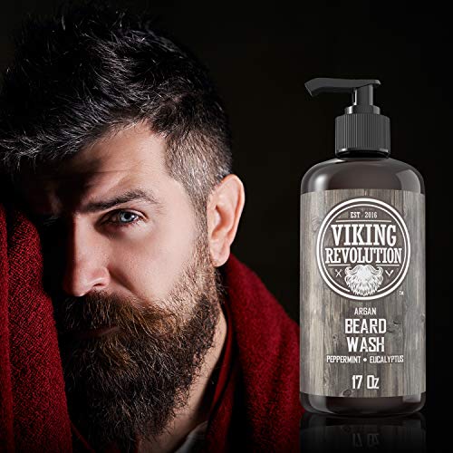 Beard Wash Shampoo - Peppermint Eucalyptus 17 oz - Pack of 1