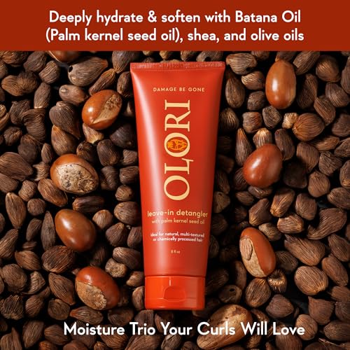 Leave-In Conditioner & Detangler for Curly Coily Wavy Hair - 8 oz