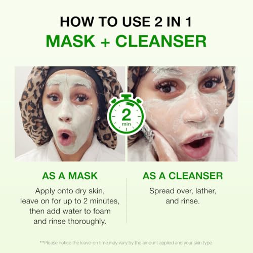 Green Tomato Pore Cleanser & Mask for Deep Cleaning, 4.05 Fl Oz Pack of 2