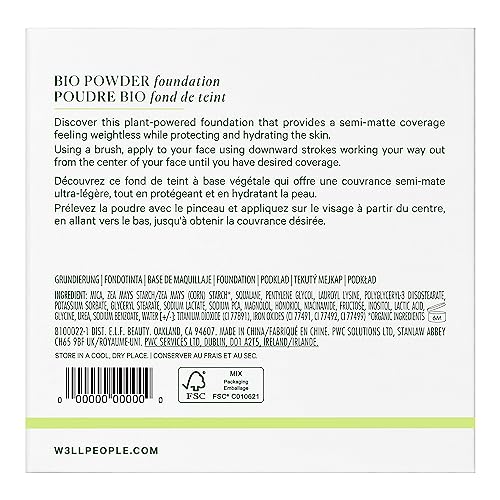 Well People Bio Powder Foundation 4N - Light-Medium Coverage, Vegan & Cruelty-Free