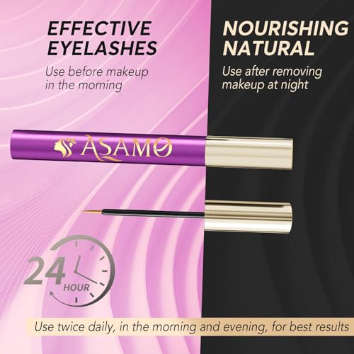 Eyelash Growth Serum - Natural Lash Enhancer with 15 Botanical Extracts - Advanced Lash Formula for Longer, Thicker, Fuller Looking Lashes - Oil-Free, Hypoallergenic & Gentle - 3ml