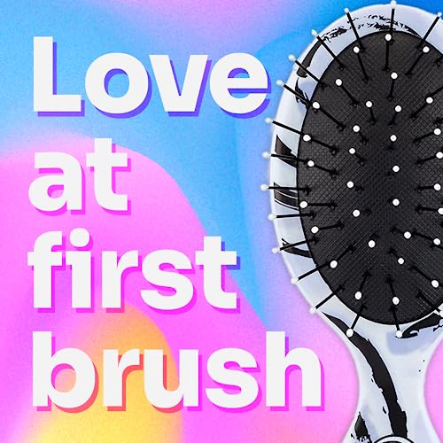 Wet Brush Mini Detangler Hair Brush, Purple Swirl (Watercolor Motif) - Travel Hair Brush - Ultra-Soft IntelliFlex Bristles Glide Through Tangles with Ease - Protects Against Split Ends and Pain-Free