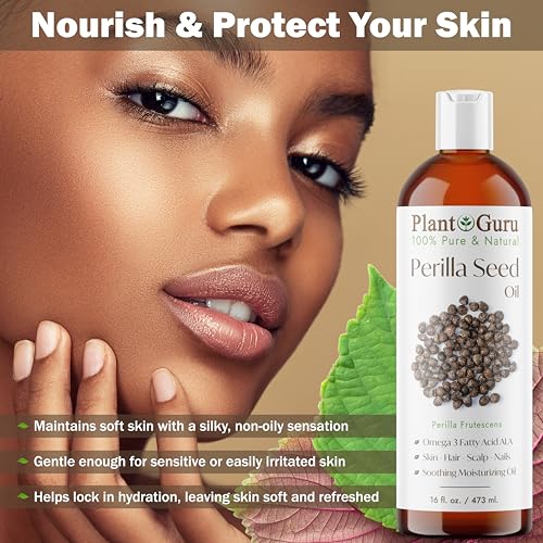 Perilla Seed Oil 32 fl oz - Cold Pressed Natural Skin, Hair & Body Moisturizer