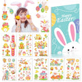 EMOME Easter Basket Essentials, 15 Sheets Easter Tattoos for Kids Bulk Tattoos Temporary for Easter Basket Stuffers Egg Fillers, Easter Decorations Party Favors Supplies Games for Boys Girls(Glitter)