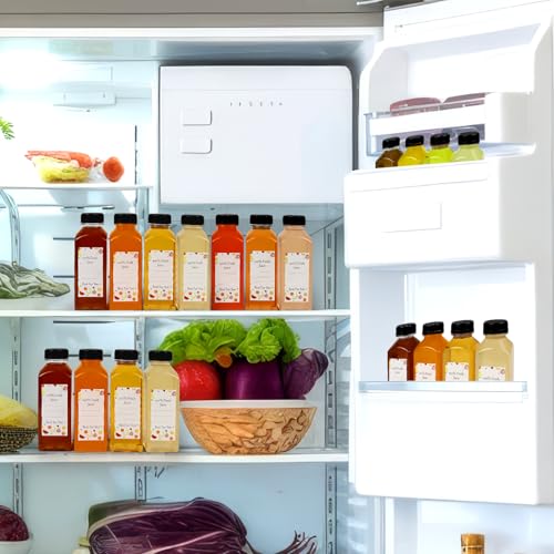 Transparent 12 Oz Plastic Bottles with Lids & Accessories - 144 Pack