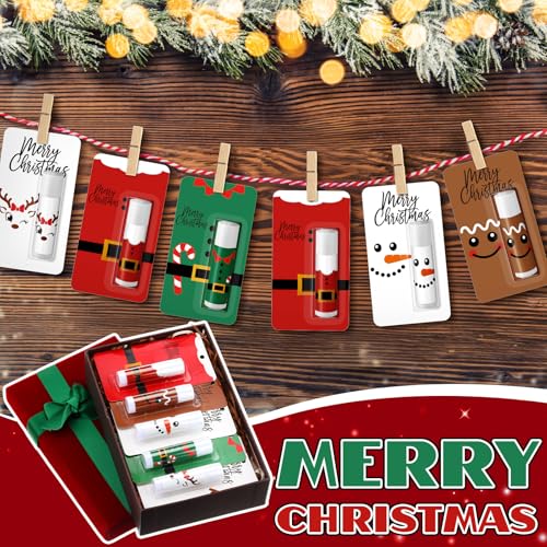Sacubee 30-Pack Christmas Lip Balms Gift Set (Lovely) – 0.19 oz Each