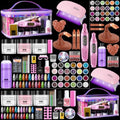Deciniee Acrylic Nail Kit for Beginners with Gift Makeup Bag, Purple – Single Layer