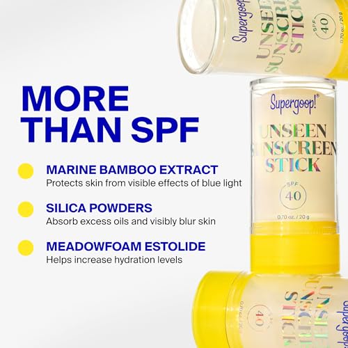 Unseen Sunscreen Face Stick SPF 40 - Clear Broad Spectrum Sun Protection