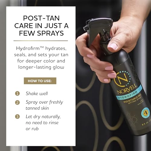 Norvell Post Tanning Hydrofirm Moisturizing Spray 34 fl.oz. ? Professional Sunless Hydrating Spray for Extending Self Tan, Softening Skin, Enhancing Color & Reducing Uneven Fade