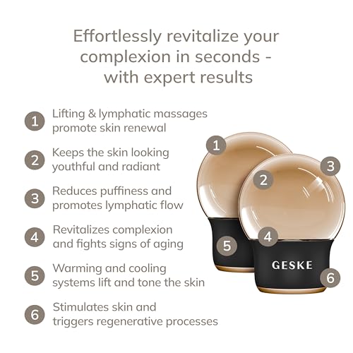 Gray GESKE SmartAppGuided™ Cool & Warm Face & Body Massager 7-in-1