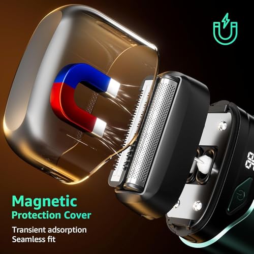 Electric Foil Shaver for Men IPX7 Waterproof - Emerald Green