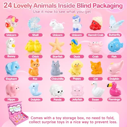 Kids Bath Bombs Set Pink Edition with Surprise Toys - 24 Pack, Bubble Bath Fizzies for Girls & Boys