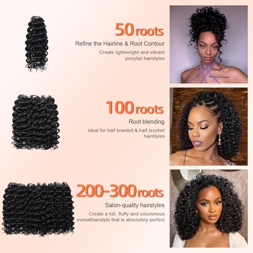 Crochet Hair for Black Women - Gogo Curl 10 Inch Afro Twist - 100 Strands (Variation: 1B / 10 Inch)