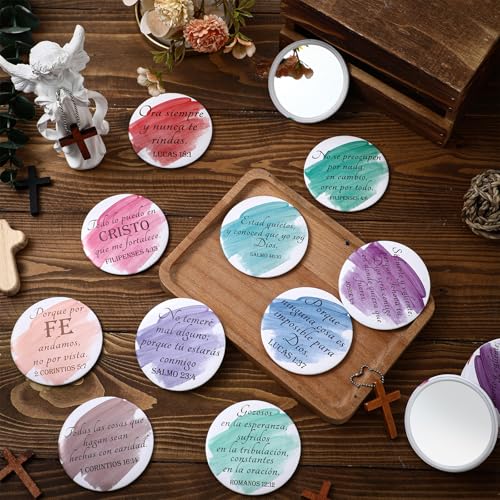 60 Pcs Christian Compact Mirrors Bulk for Women - Bible Verse Gift Set (Variation of THIS listing: 60)
