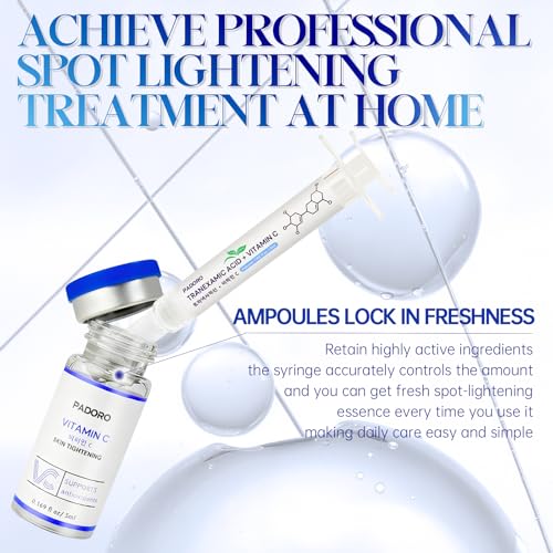 Tranexamic Acid Serum, Gold Vitamin C, Dark Spots, Pigmentation serum, Improves the Appearance, Anti-Aging Serum, Suitable for All Skin Types, Skincare, Repairs and Comforts, Reduces Wrinkles (2PC)