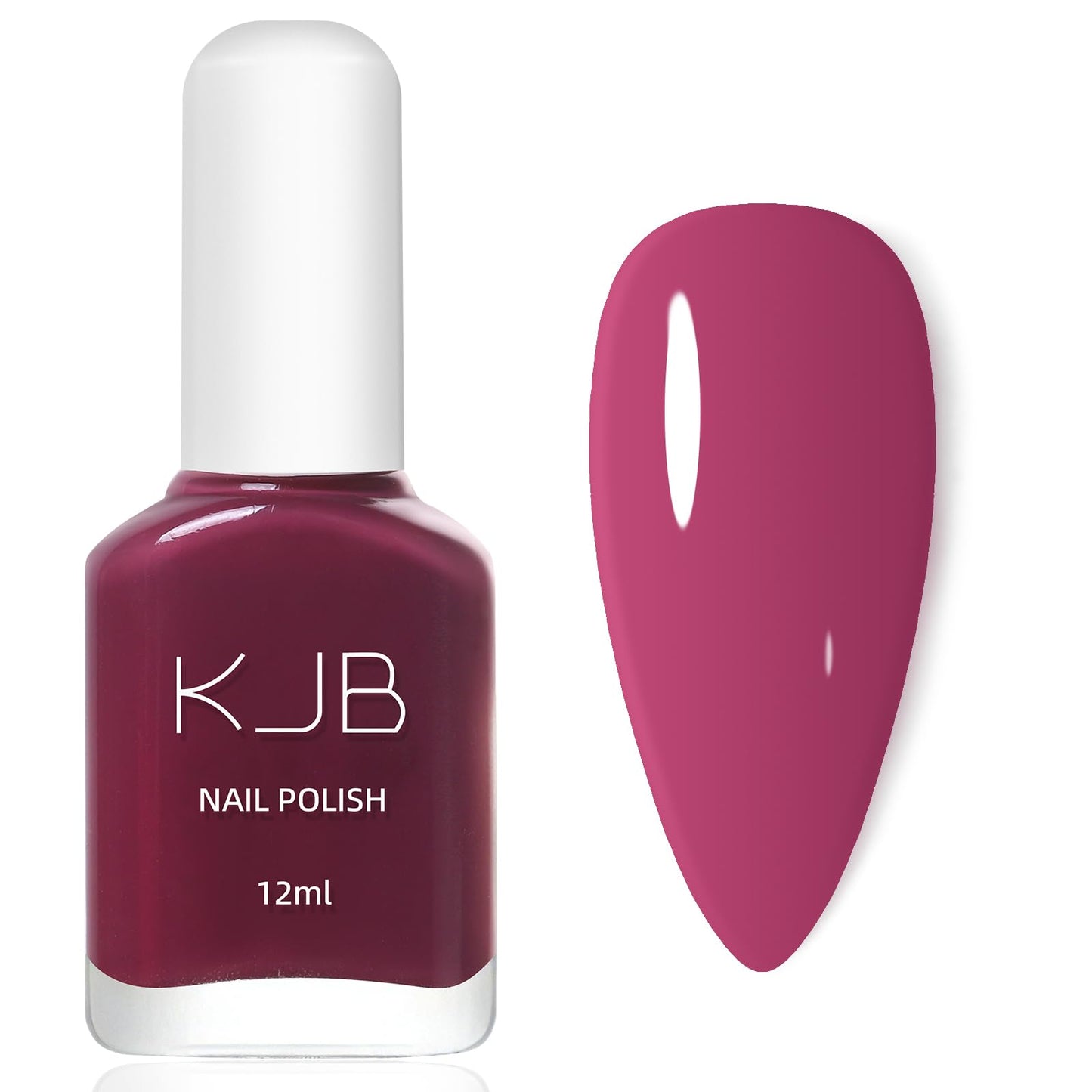 Nail Polish with Glossy Shimmery Finish - Long Lasting Chip Resistant Formula, No U V Lamp Needed- Fuchsia 0.35fl oz