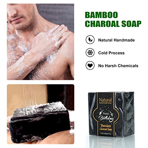 Men's Birthday Gift Box Set with Mug Candle Soap Shaving Cream Beard Brush