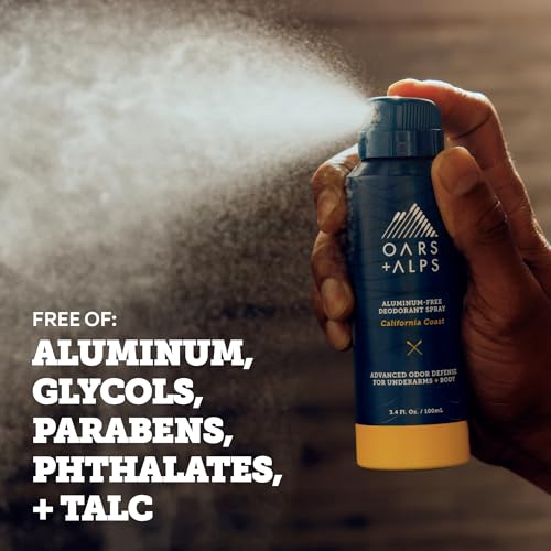 Oars + Alps Aluminum-Free Whole Body Deodorant Spray 2pk - California Coast