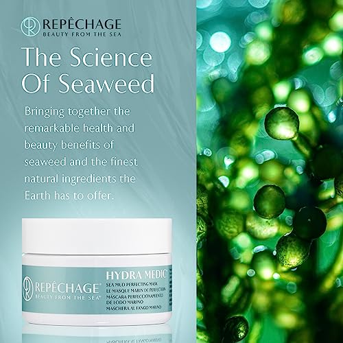 Repechage Sea Mud Mask ? Deep Pore Cleansing Clay Face Mask with Seaweed for Women and Men, Exfoliating Mud Mask for Oily, Dry, Sensitive, Problem Skin, for Clearer, Smoother Complexion, 4 fl oz