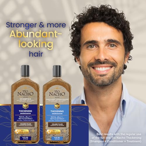 Tio Nacho Thickening Shampoo & Conditioner Set for Thinning Hair ? Hair Loss Shampoo for Men & Women + Thickening Conditioner with Natural Extracts to Volumize Hair ? Paraben Free, 14 fl oz Each
