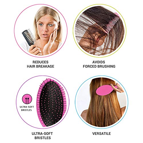 Wet Brush Pro Detangler EasyGrip Teal - Stylist-Recommended Hair Brush (1 Pack)