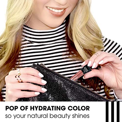 ChapStick Total Hydration Vitamin Enriched Tinted Lip Oil (Blushed Bronze, 1 Tube), Vitamin C, Vitamin E, Contains Omega 3 6 9, 0.24 Ounce