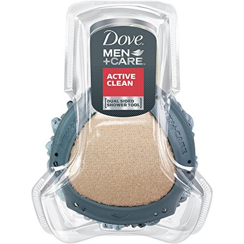 Dove Active Clean Men+Care Shower Tool, Coconut & Cocoa