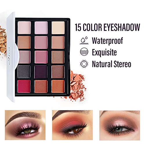 FantasyDay All in One Professional Makeup Kit for Women Girls Holiday Makeup Gift Sets Xmas Essential Bundle Include Eyeshadow Palette Lipstick Blush Concealer Eyeliner Mascara Brush Eyebrow Pencil