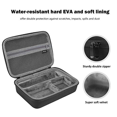 ProCase Hard Travel Case for Norelco Multigroom Series 3000 5000 7000 MG3750 MG5750/49 MG7750/49 Men's Electric Trimmer Shaver and Attachments -Black