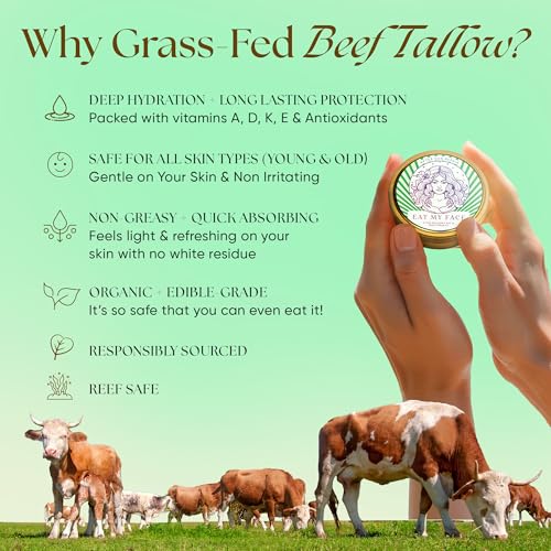 After Sun Skin Repair Cream with Grass-Fed Beef Tallow & Aloe Vera - 4 fl oz