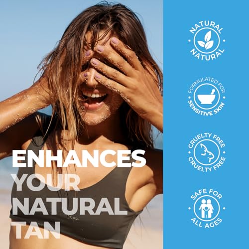 terrasil After Sun Care Lotion with Aloe Vera, Shea Butter, Coconut Oil, & Vitamin E, Soothing Sunburn Relief for Sun Exposed Skin, Deeply Nourishing. Natural Body Lotion (3 oz) Tropical Scent