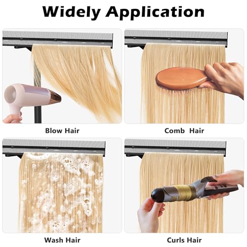 Adjustable Stainless Steel Hair Extension & Wigs Rack Salon Organizer
