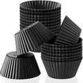 Patelai 20 Pieces Wax Melt Warmer Liners Reusable Silicone Leakproof Wax Liner Candle Tray Liner for Christmas, Candle Warmer(Black)