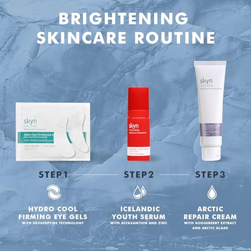 Skyn Iceland Icelandic Youth Face Serum, Vitamin C + Astaxanthin Treatment for Luminous Skin, Dark Spots, Fine Lines & Wrinkles, 1 Fl Oz