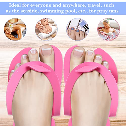 JaGely 90 Pairs Disposable Pedicure Slippers Flip Flops Bulk - Colorful