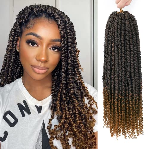 Pre-Twisted Passion Twist Crochet Hair 20 Inch - T30, 8 Packs for Black Women