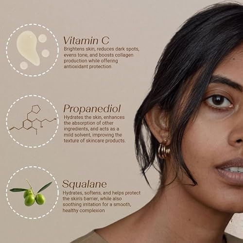 Vitamin C Serum ? Lightweight, Fast-Absorbing Formula for Melanin-Rich Skin, Enhances Radiance, Dermatologist-Designed, 30ml