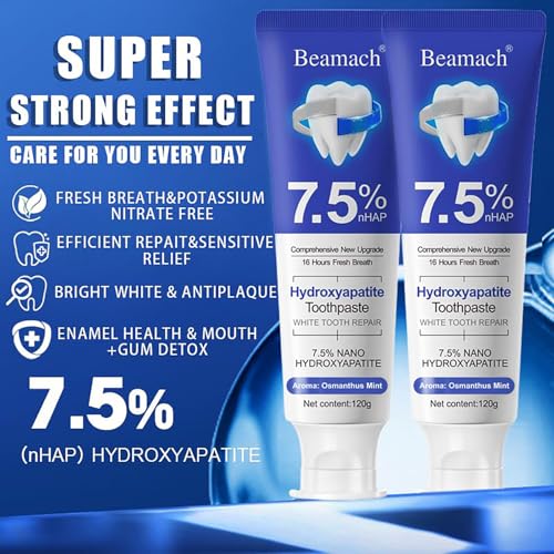 Nano Hydroxyapatite Toothpaste Fluoride-Free Enamel Repair Mild Mint 7.5oz - Variation 3