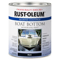 Marine Antifouling Paint for Boat Bottoms - Flat Black, 110 sq ft Cover, Copper Release