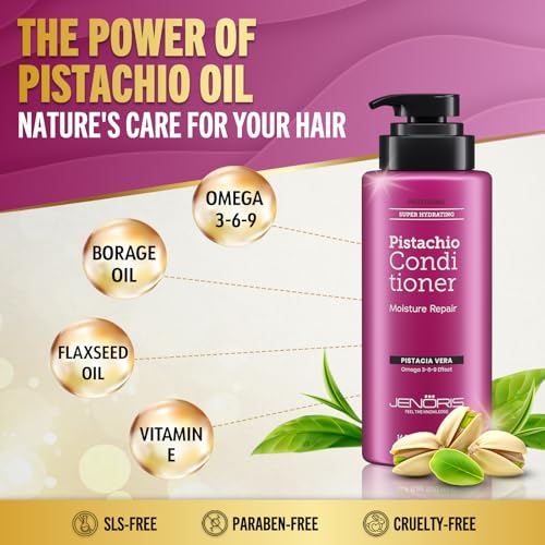 Pistachio Conditioner for Colored & Dry Hair - Nourishing Hydrating Hair Care 500ML